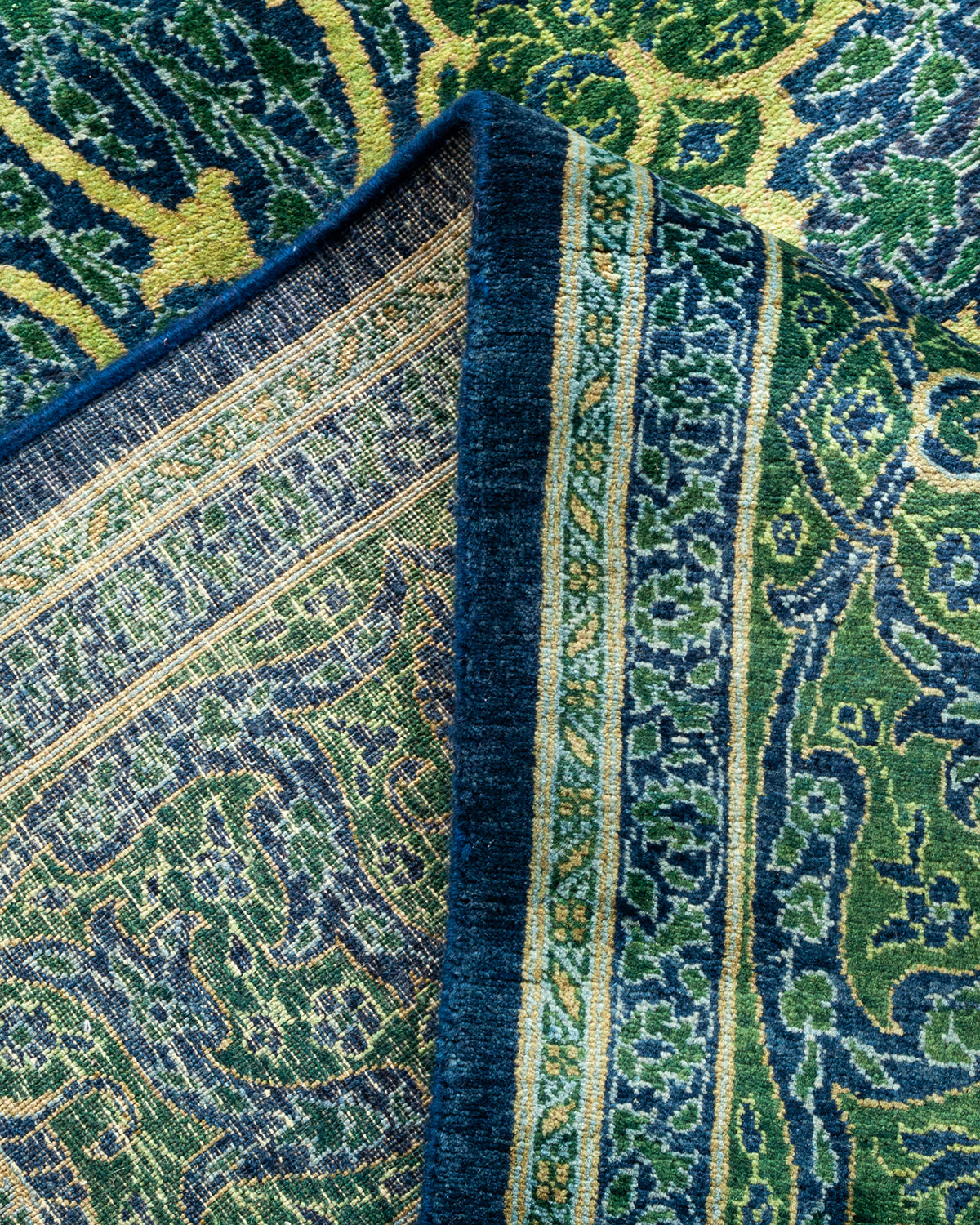 Mogul, One-of-a-Kind Hand-Knotted Area Rug - Blue, 6' 1" x 8' 10"