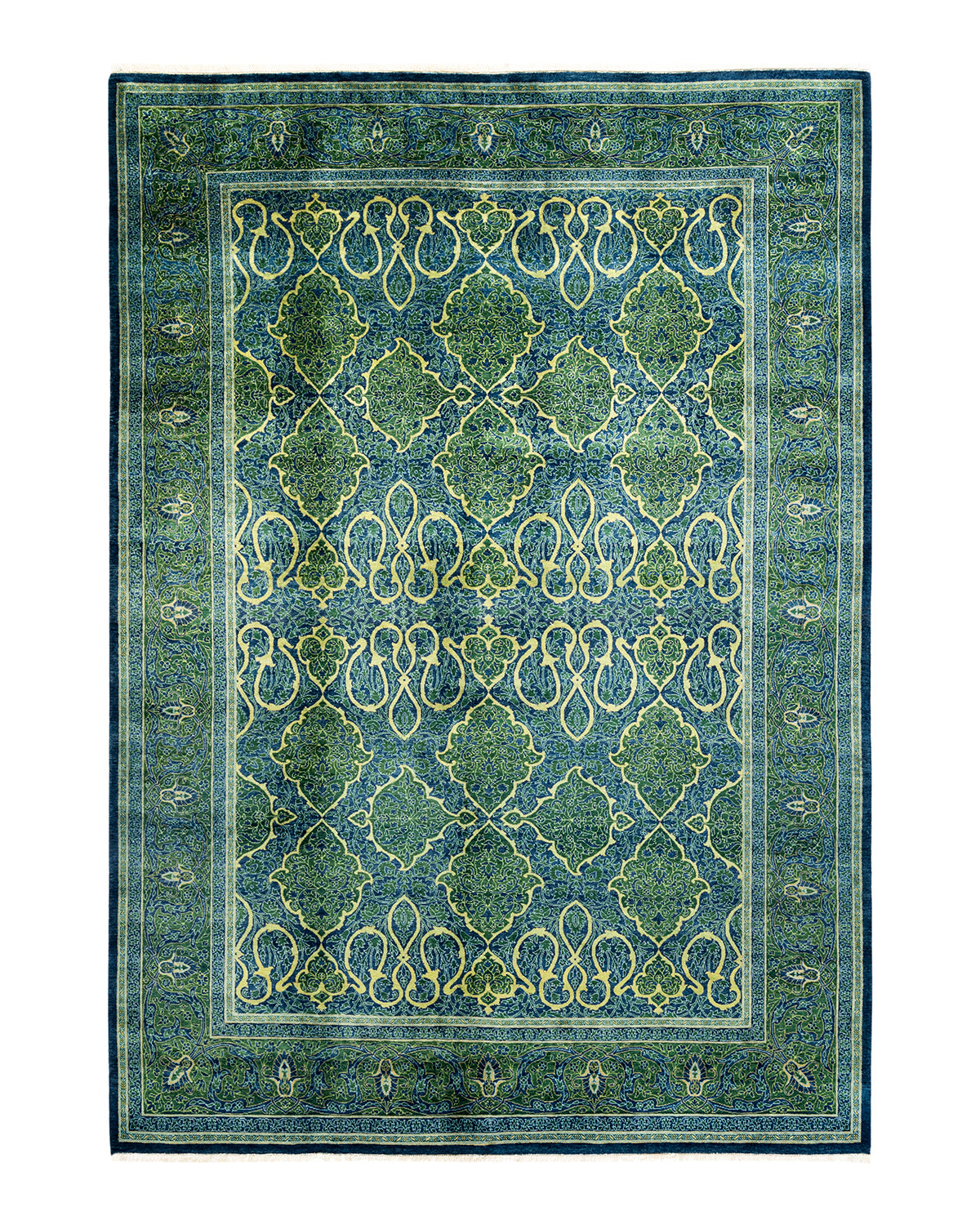 Mogul, One-of-a-Kind Hand-Knotted Area Rug - Blue, 6' 1" x 8' 10"