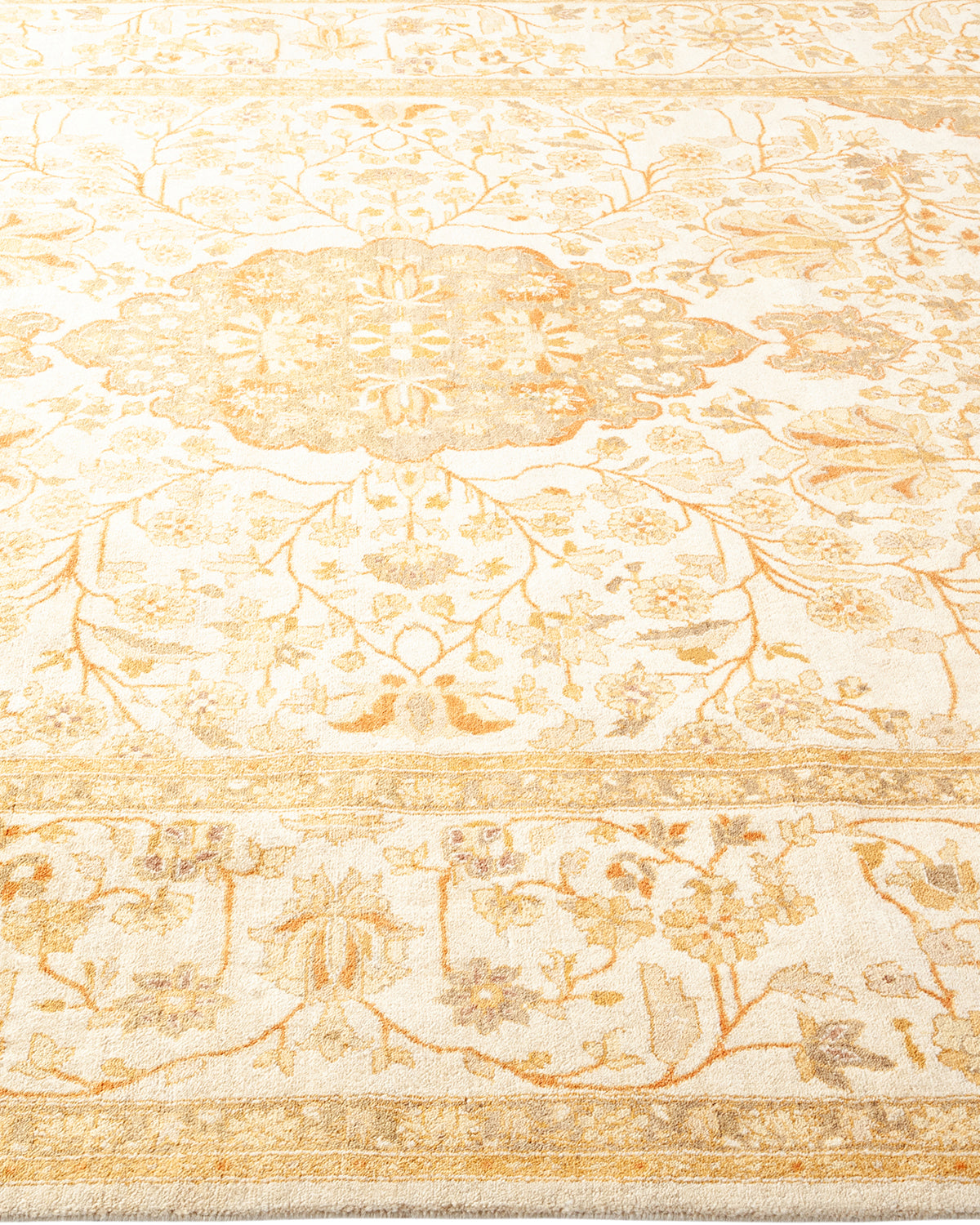 Mogul, One-of-a-Kind Hand-Knotted Area Rug - Ivory, 6' 1" x 9' 0"