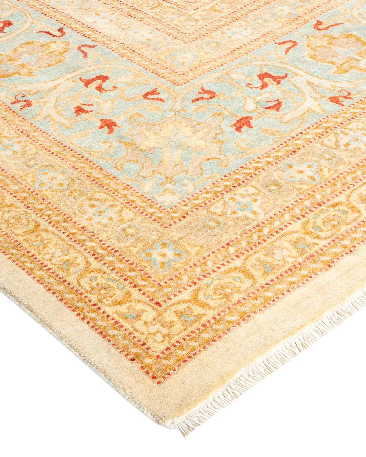 Mogul, One-of-a-Kind Hand-Knotted Area Rug - Ivory, 9' 0" x 11' 10"