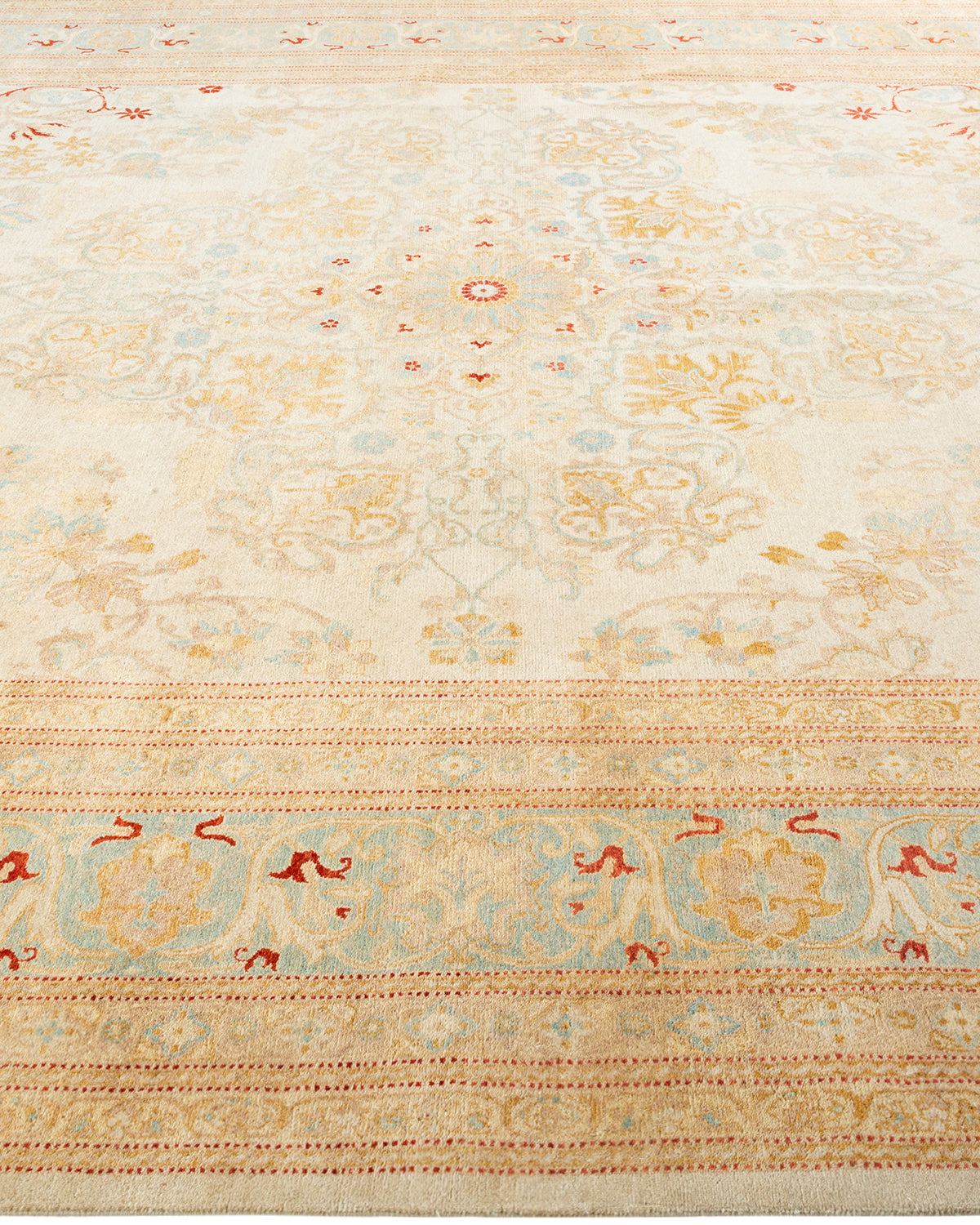Mogul, One-of-a-Kind Hand-Knotted Area Rug - Ivory, 9' 0" x 11' 10"