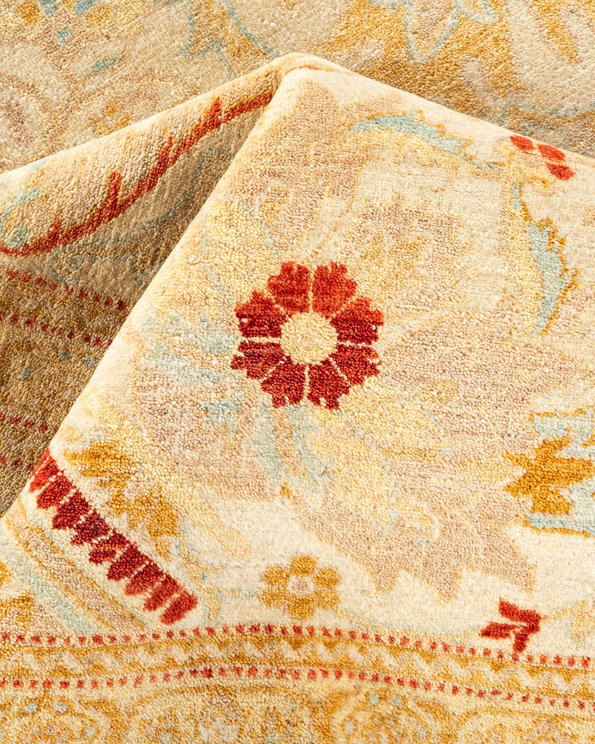 Mogul, One-of-a-Kind Hand-Knotted Area Rug - Ivory, 9' 0" x 11' 10"