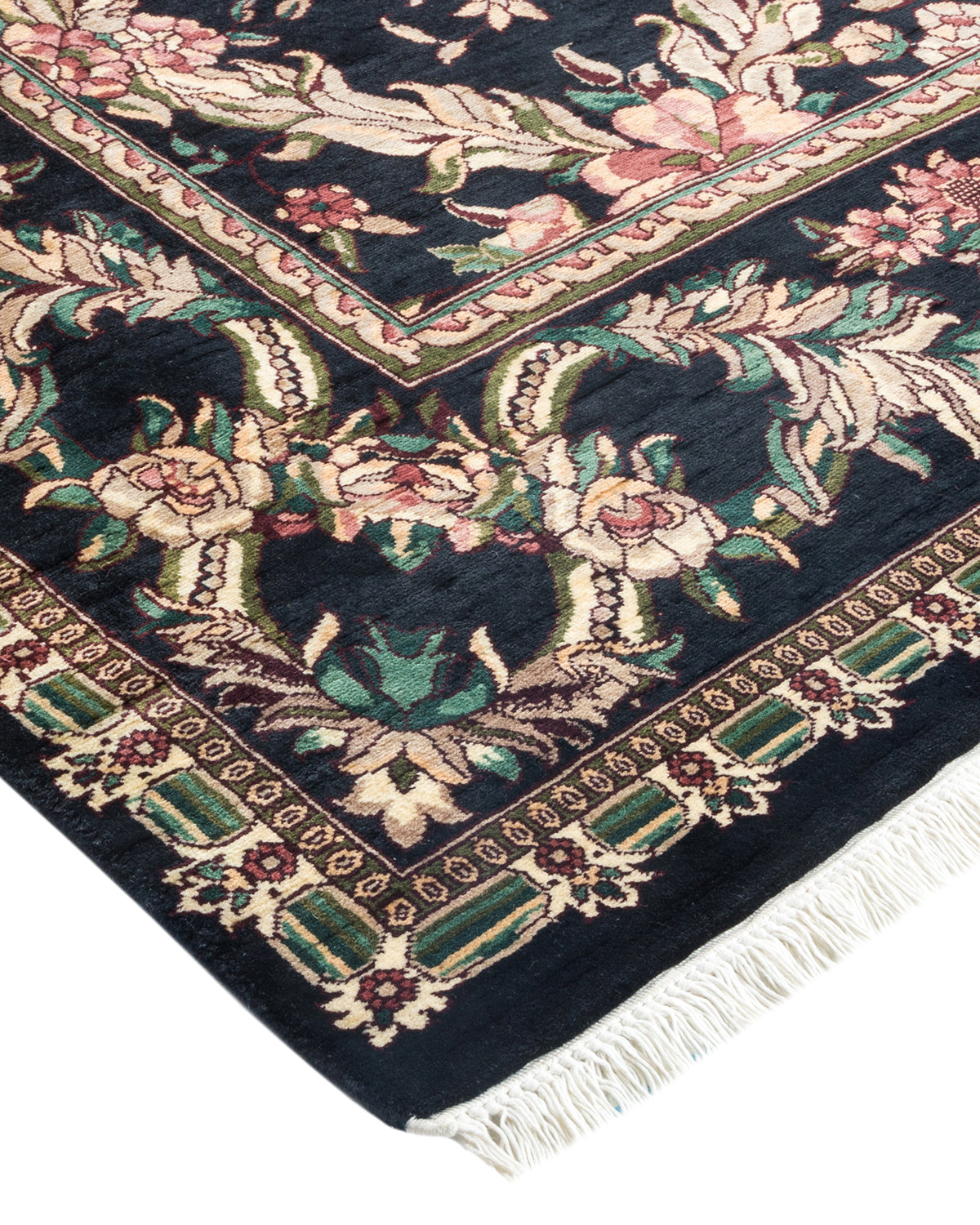 Mogul, One-of-a-Kind Hand-Knotted Area Rug - Black, 6' 0" x 8' 10"