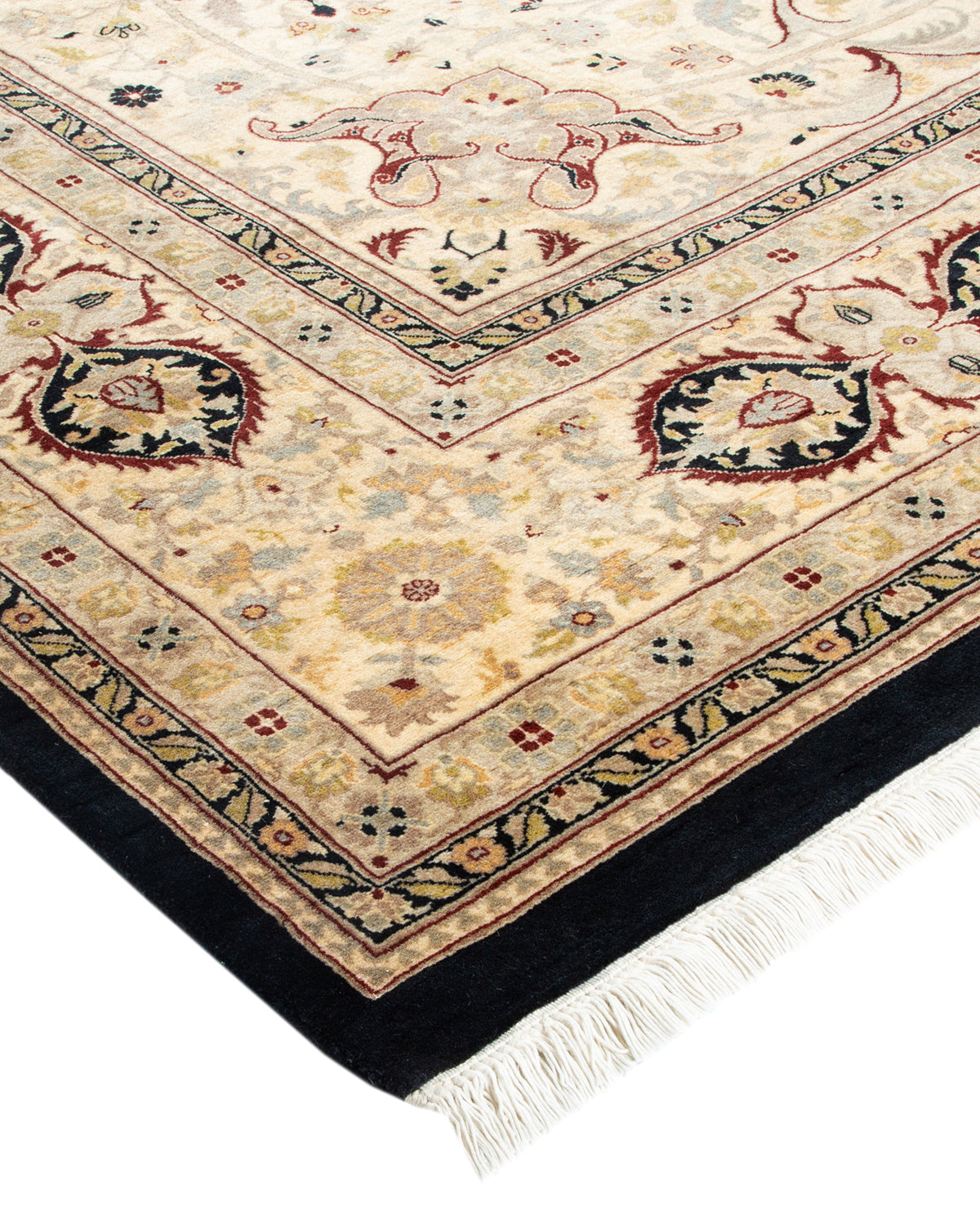 Mogul, One-of-a-Kind Hand-Knotted Area Rug - Black, 8' 2" x 10' 3"
