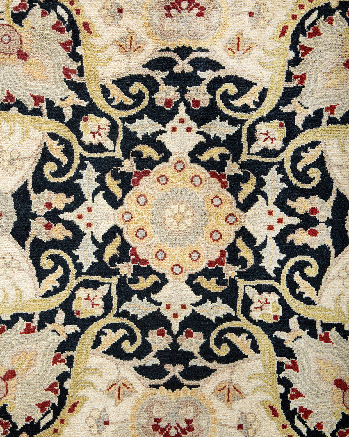 Mogul, One-of-a-Kind Hand-Knotted Area Rug - Black, 8' 2" x 10' 3"