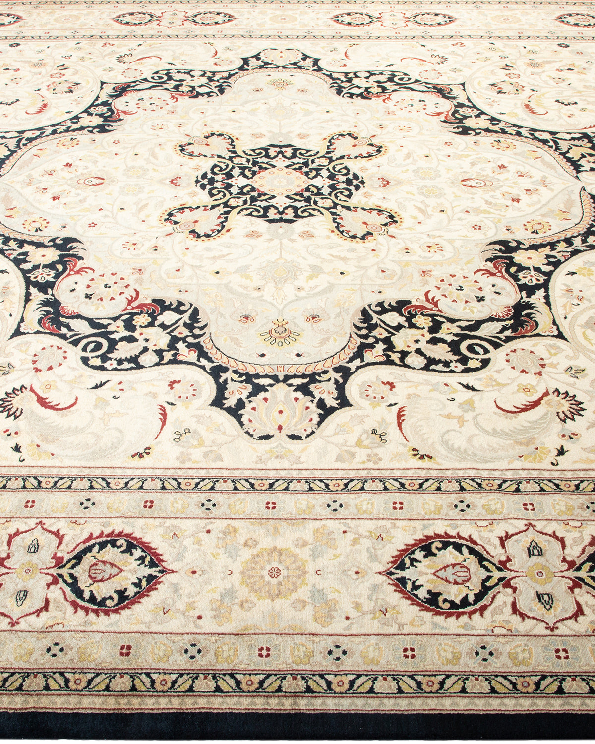 Mogul, One-of-a-Kind Hand-Knotted Area Rug - Black, 8' 2" x 10' 3"