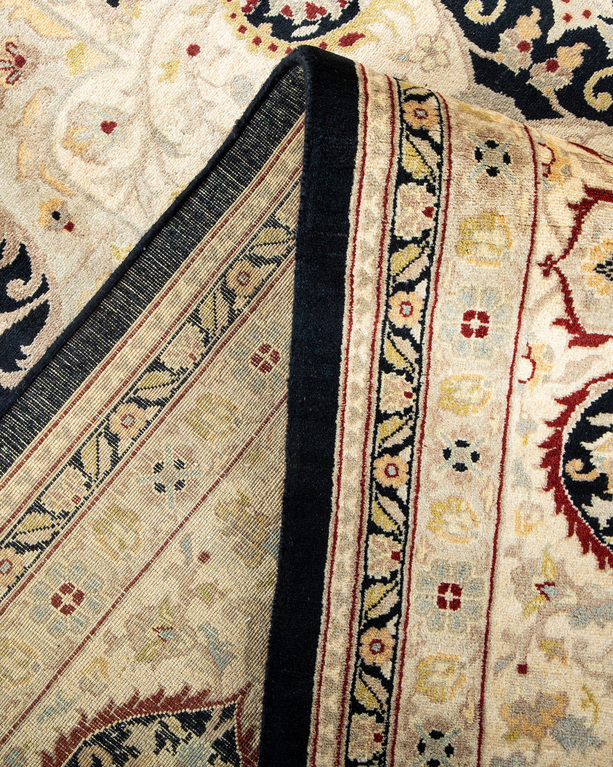 Mogul, One-of-a-Kind Hand-Knotted Area Rug - Black, 8' 2" x 10' 3"