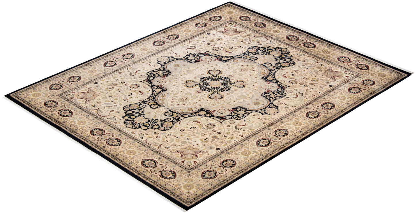 Mogul, One-of-a-Kind Hand-Knotted Area Rug - Black, 8' 2" x 10' 3"