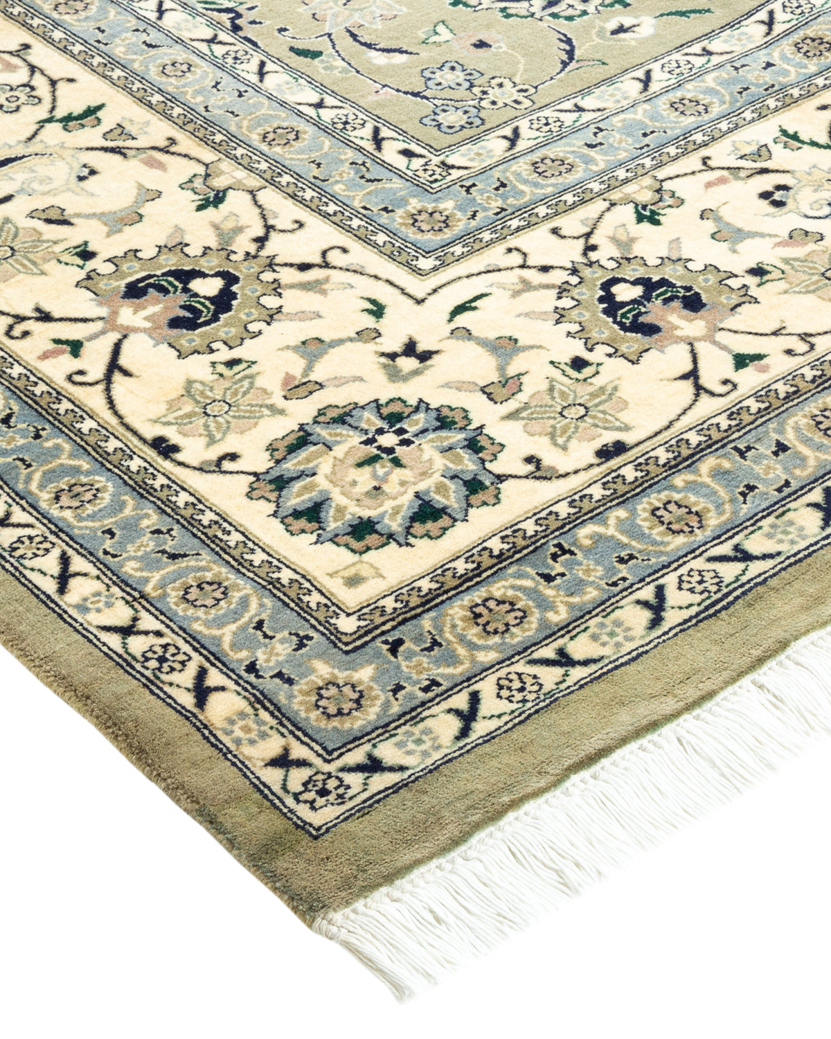 Mogul, One-of-a-Kind Hand-Knotted Area Rug - Green, 8' 3" x 10' 1"