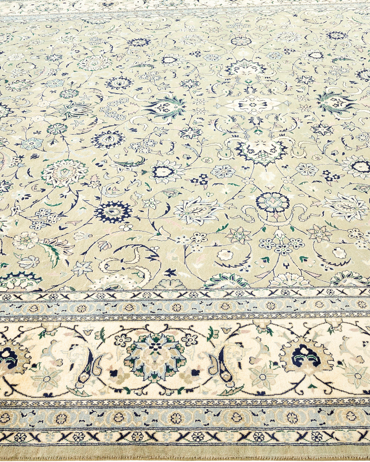 Mogul, One-of-a-Kind Hand-Knotted Area Rug - Green, 8' 3" x 10' 1"
