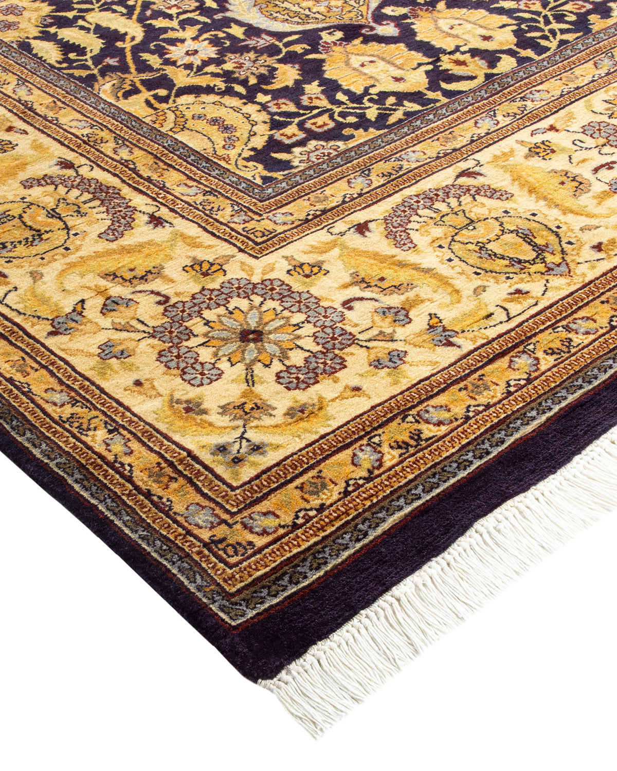 Mogul, One-of-a-Kind Hand-Knotted Area Rug - Purple, 7' 10" x 9' 9"
