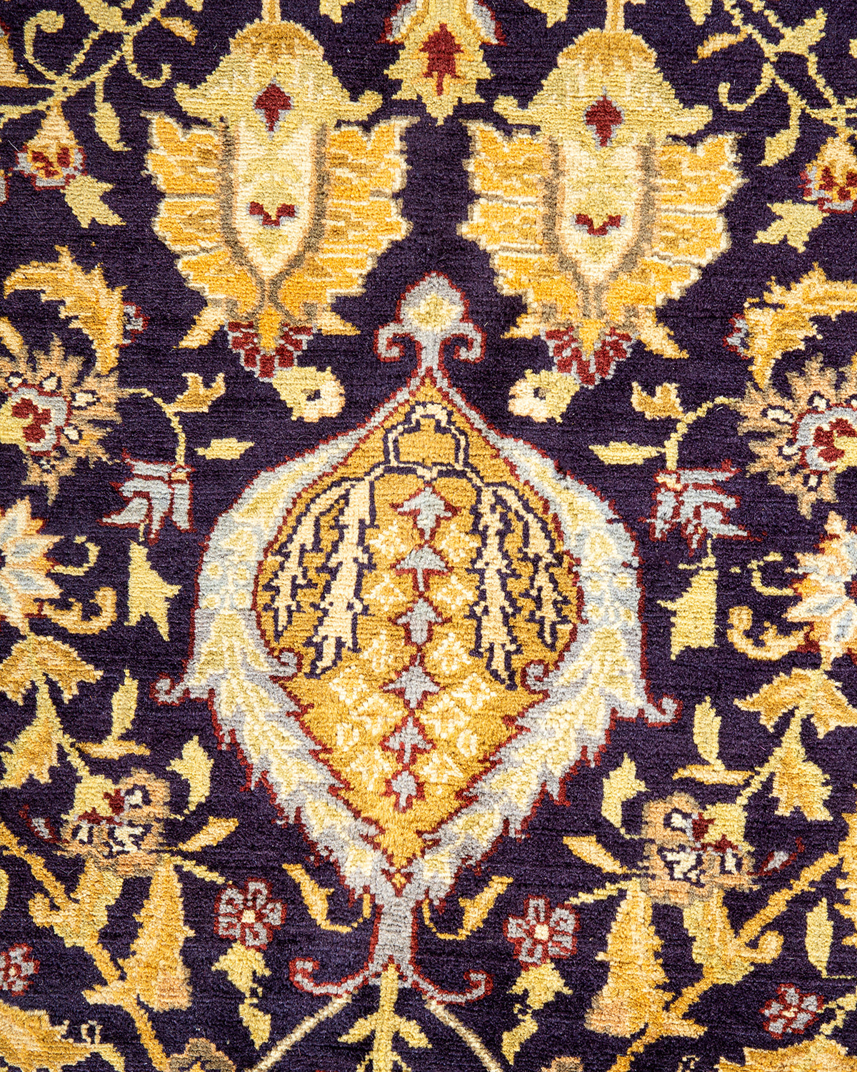 Mogul, One-of-a-Kind Hand-Knotted Area Rug - Purple, 7' 10" x 9' 9"