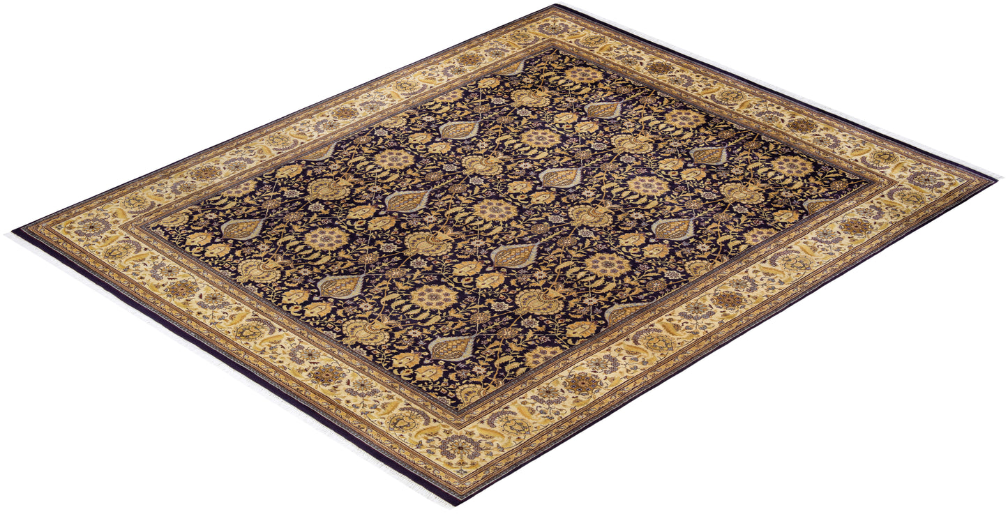 Mogul, One-of-a-Kind Hand-Knotted Area Rug - Purple, 7' 10" x 9' 9"