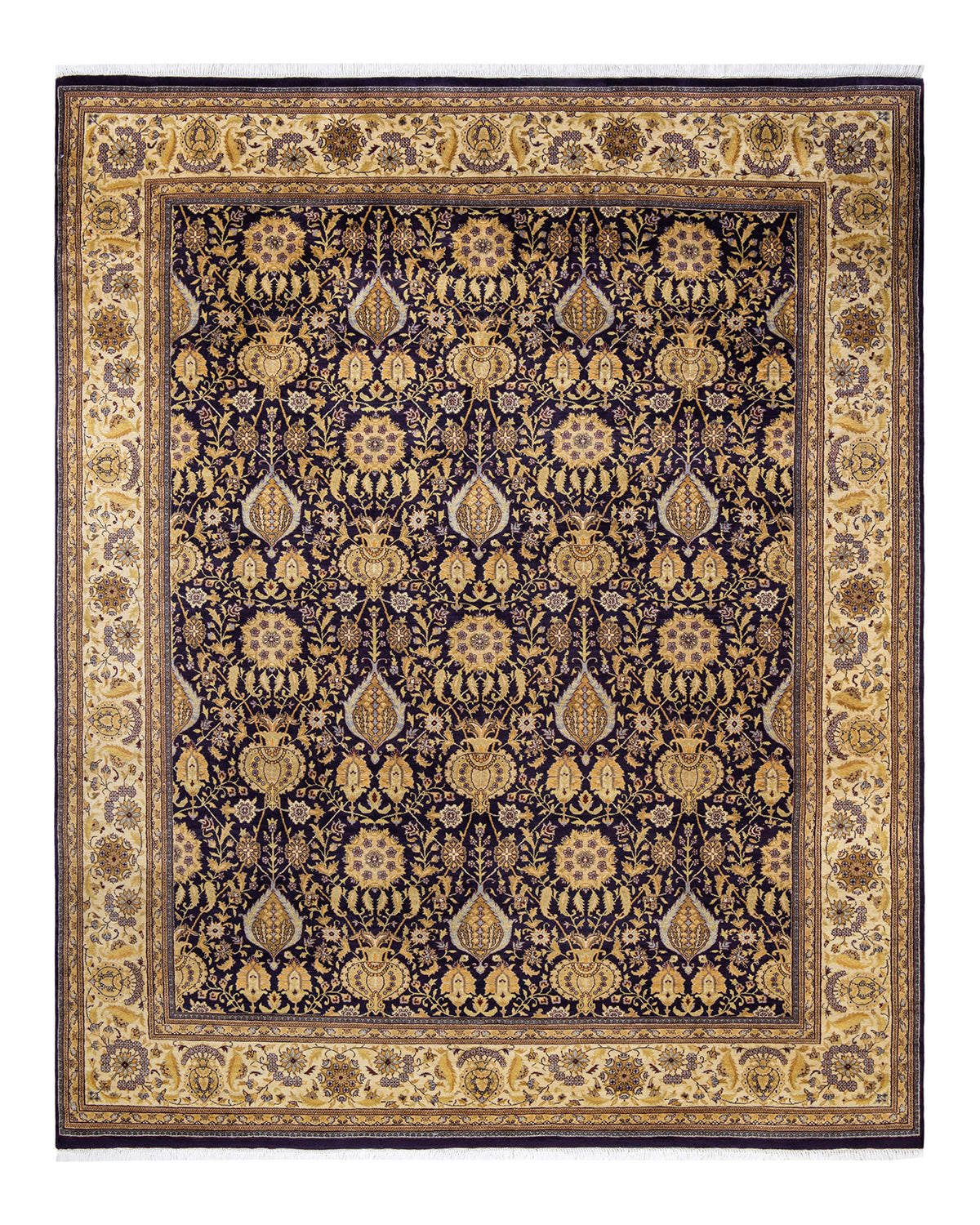Mogul, One-of-a-Kind Hand-Knotted Area Rug - Purple, 7' 10" x 9' 9"