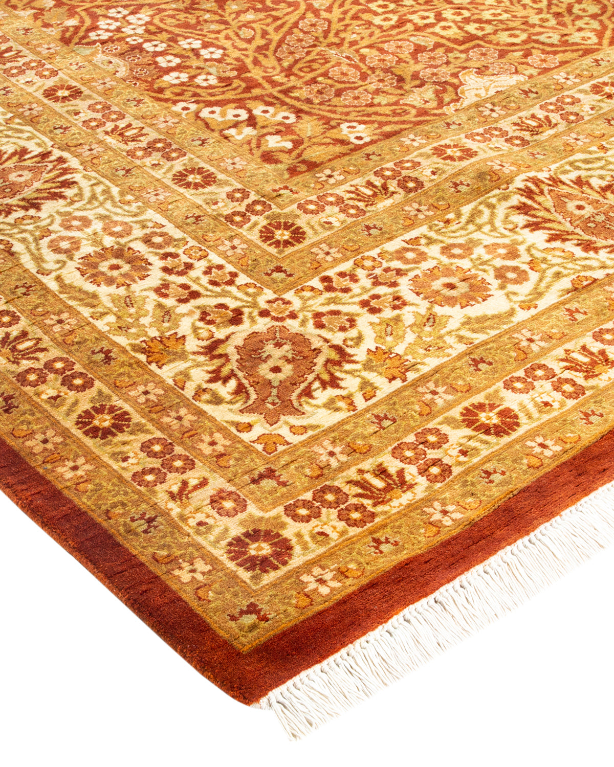 Mogul, One-of-a-Kind Hand-Knotted Area Rug - Orange, 8' 4" x 10' 4"