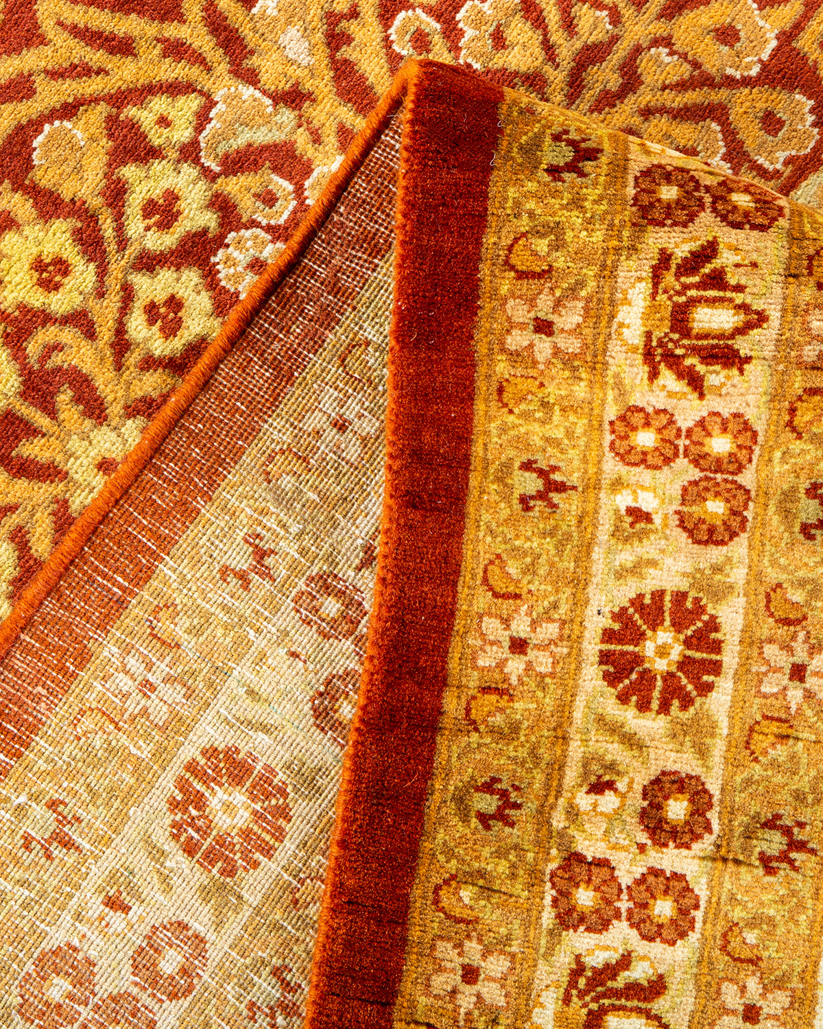 Mogul, One-of-a-Kind Hand-Knotted Area Rug - Orange, 8' 4" x 10' 4"