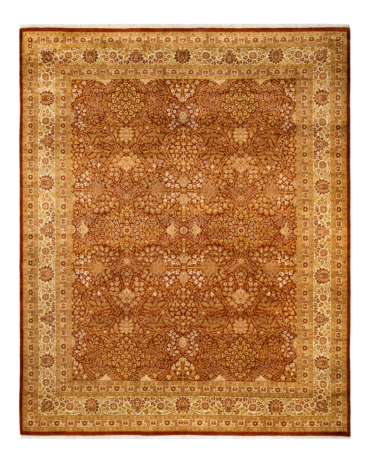 Mogul, One-of-a-Kind Hand-Knotted Area Rug - Orange, 8' 4" x 10' 4"