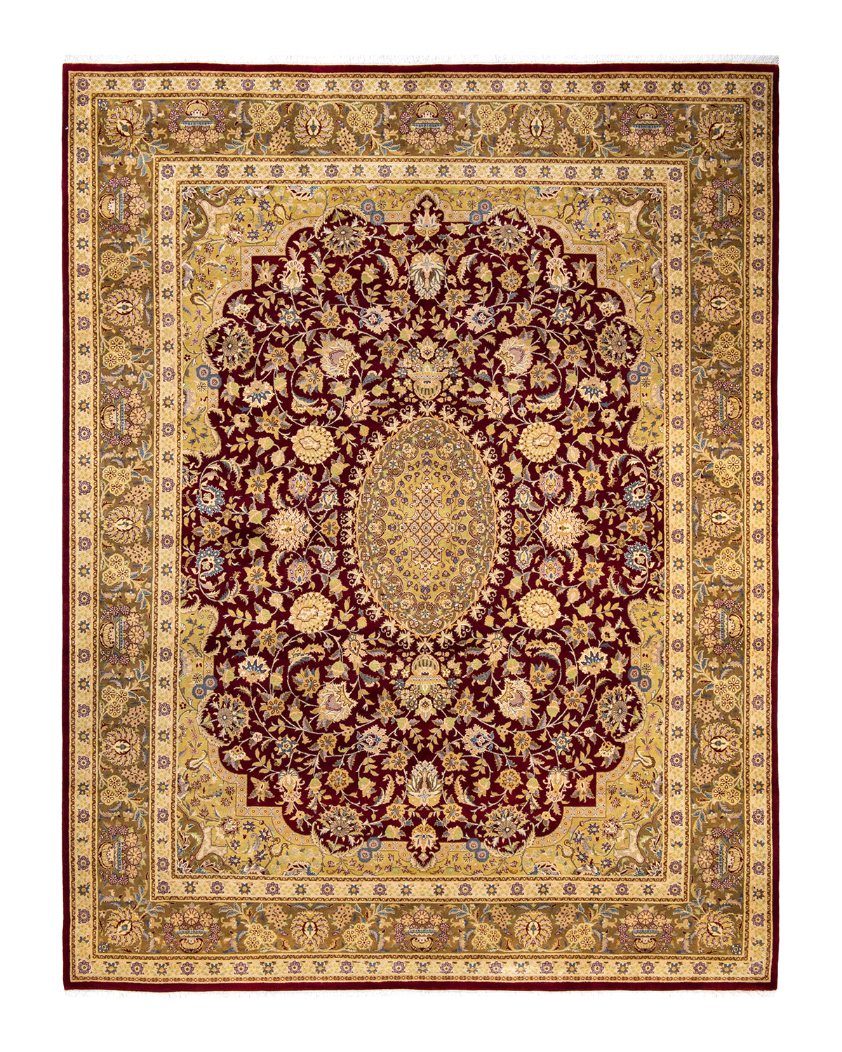 Mogul, One-of-a-Kind Hand-Knotted Area Rug - Red, 8' 2" x 10' 8"