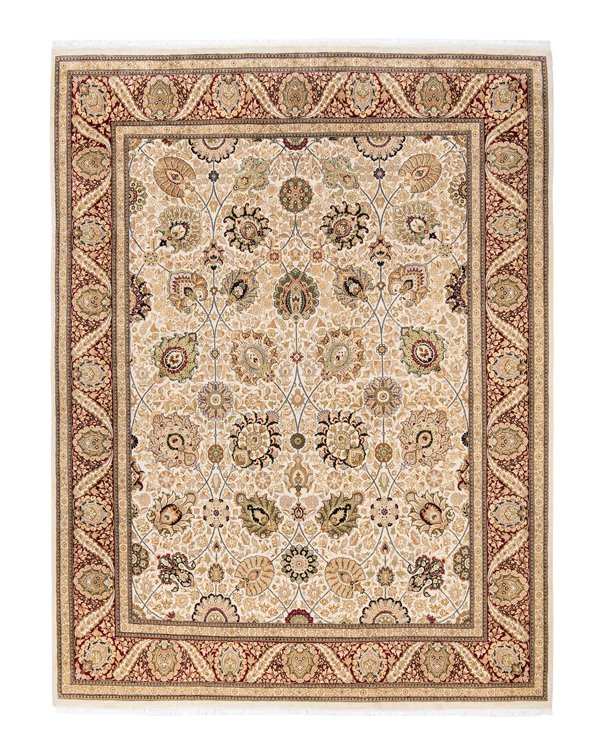 Mogul, One-of-a-Kind Hand-Knotted Area Rug - Ivory, 8' 1" x 10' 8"