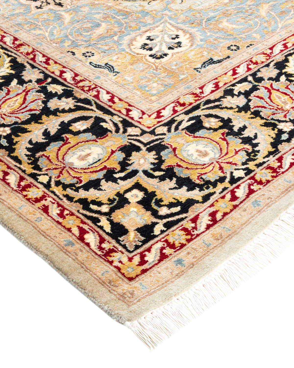 Mogul, One-of-a-Kind Hand-Knotted Area Rug - Ivory, 6' 1" x 8' 8"