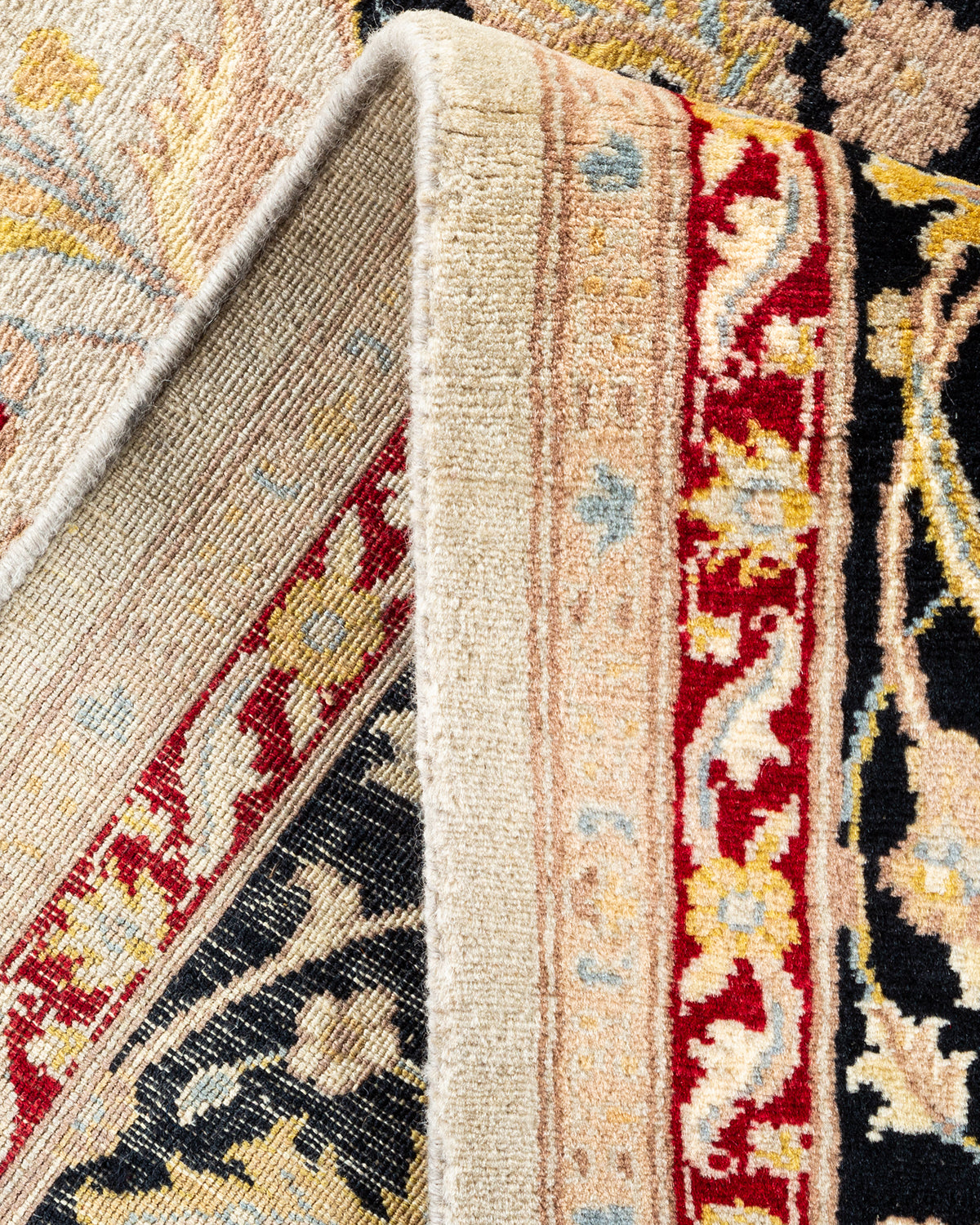 Mogul, One-of-a-Kind Hand-Knotted Area Rug - Ivory, 6' 1" x 8' 8"