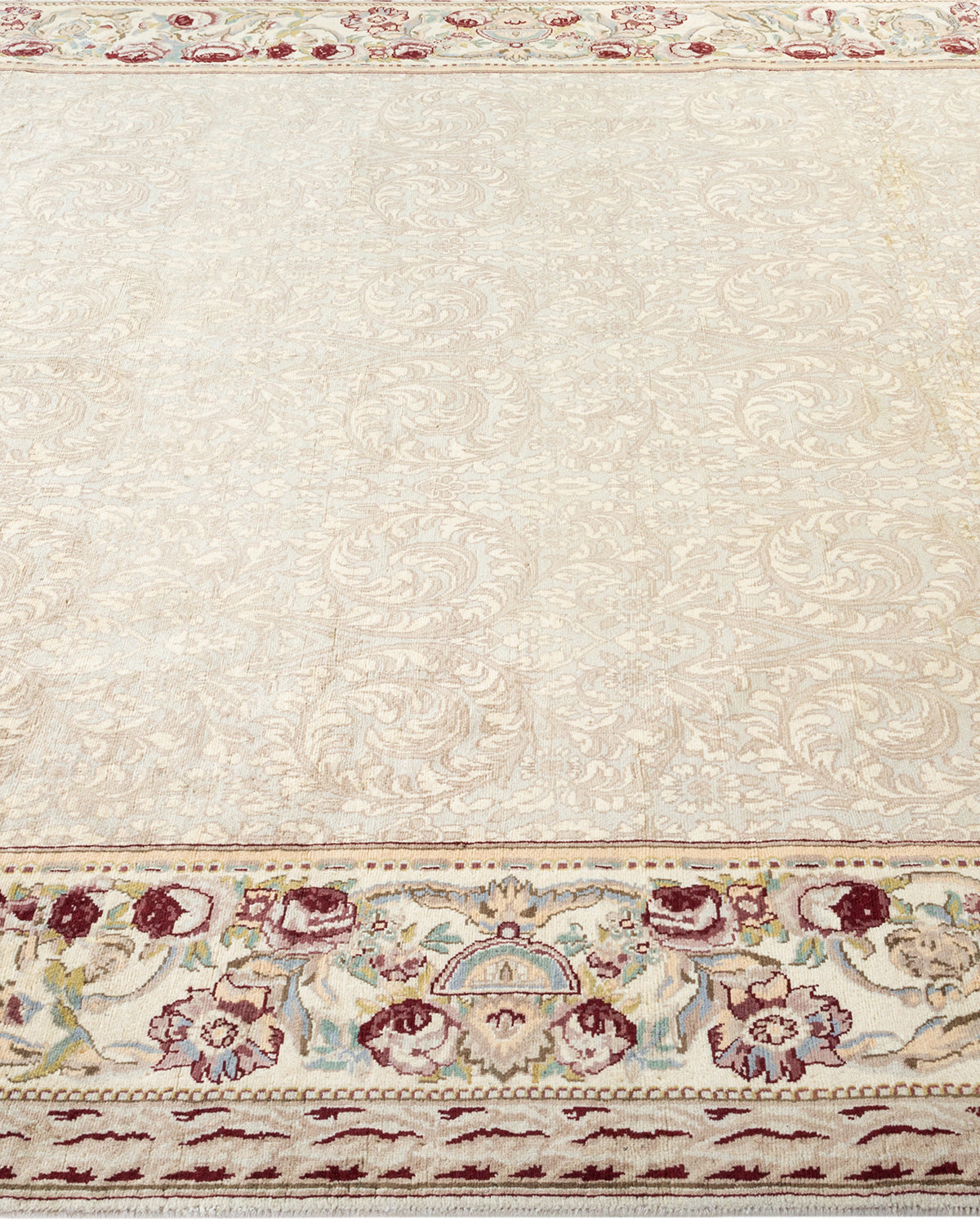 Mogul, One-of-a-Kind Hand-Knotted Area Rug - Ivory, 6' 1" x 9' 1"
