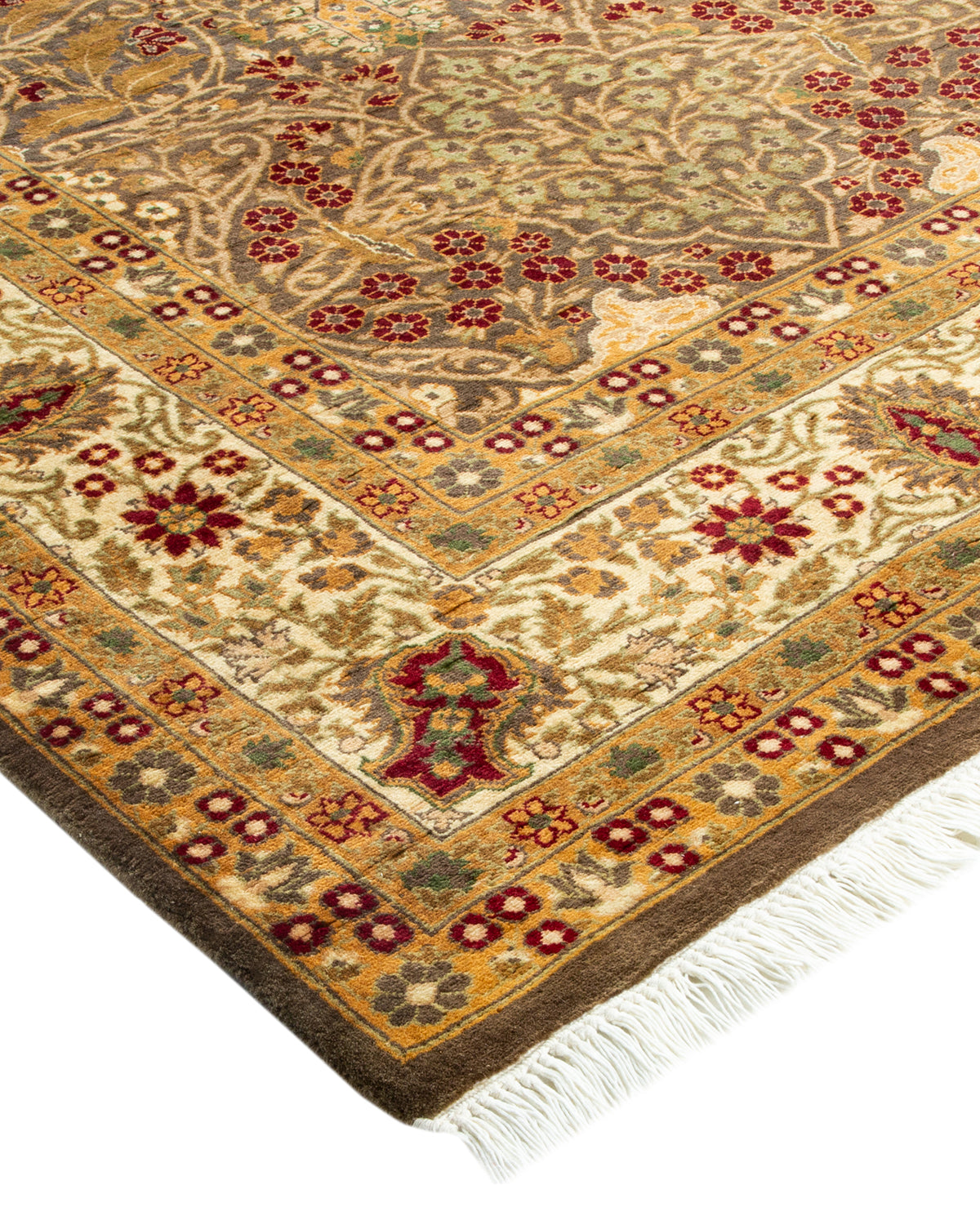 Mogul, One-of-a-Kind Hand-Knotted Area Rug - Brown, 6' 1" x 9' 2"