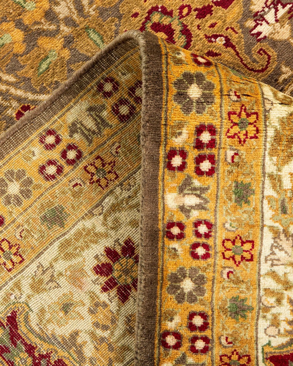Mogul, One-of-a-Kind Hand-Knotted Area Rug - Brown, 6' 1" x 9' 2"