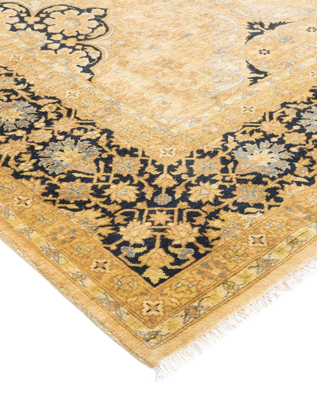 Mogul, One-of-a-Kind Hand-Knotted Area Rug - Yellow, 6' 0" x 8' 10"