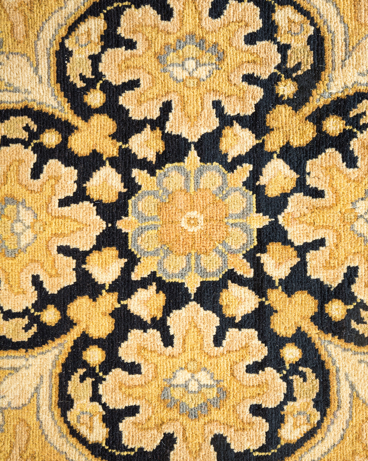Mogul, One-of-a-Kind Hand-Knotted Area Rug - Yellow, 6' 0" x 8' 10"