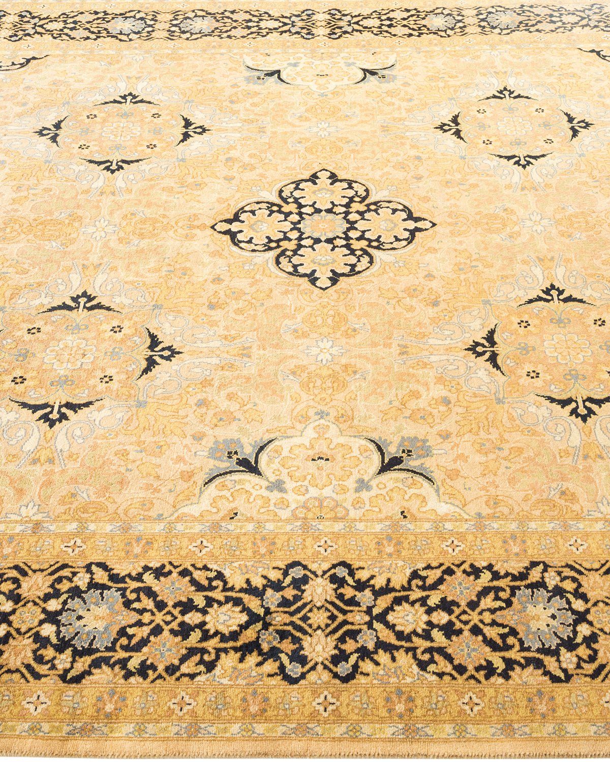 Mogul, One-of-a-Kind Hand-Knotted Area Rug - Yellow, 6' 0" x 8' 10"