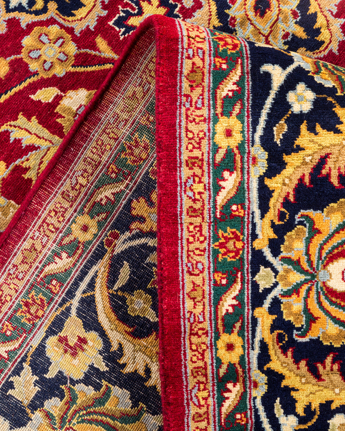 Mogul, One-of-a-Kind Hand-Knotted Area Rug - Red, 6' 3" x 8' 10"