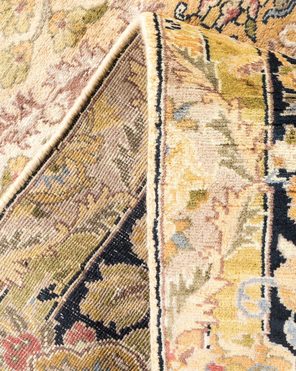 Mogul, One-of-a-Kind Hand-Knotted Area Rug - Yellow, 6' 2" x 7' 10"