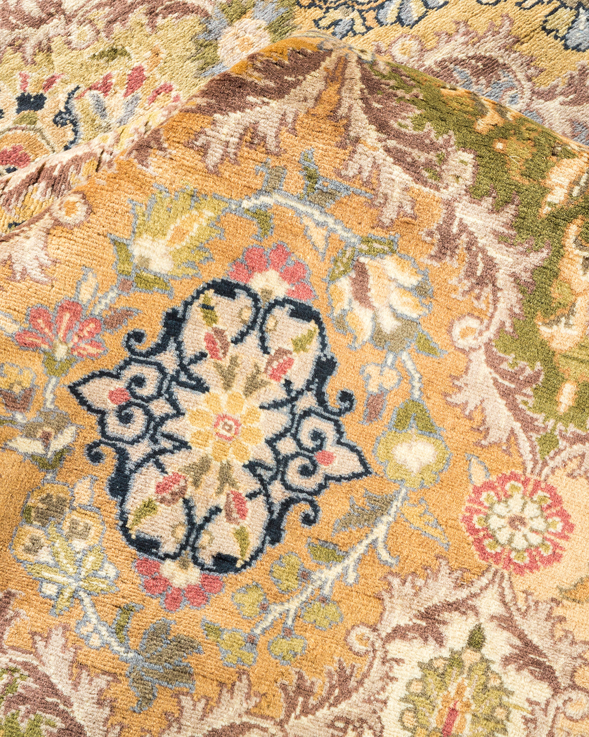 Mogul, One-of-a-Kind Hand-Knotted Area Rug - Yellow, 6' 2" x 7' 10"