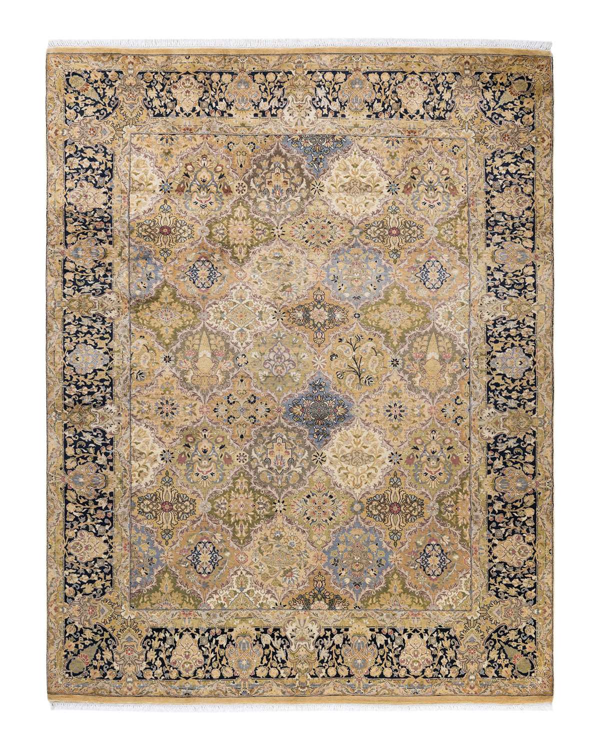 Mogul, One-of-a-Kind Hand-Knotted Area Rug - Yellow, 6' 2" x 7' 10"