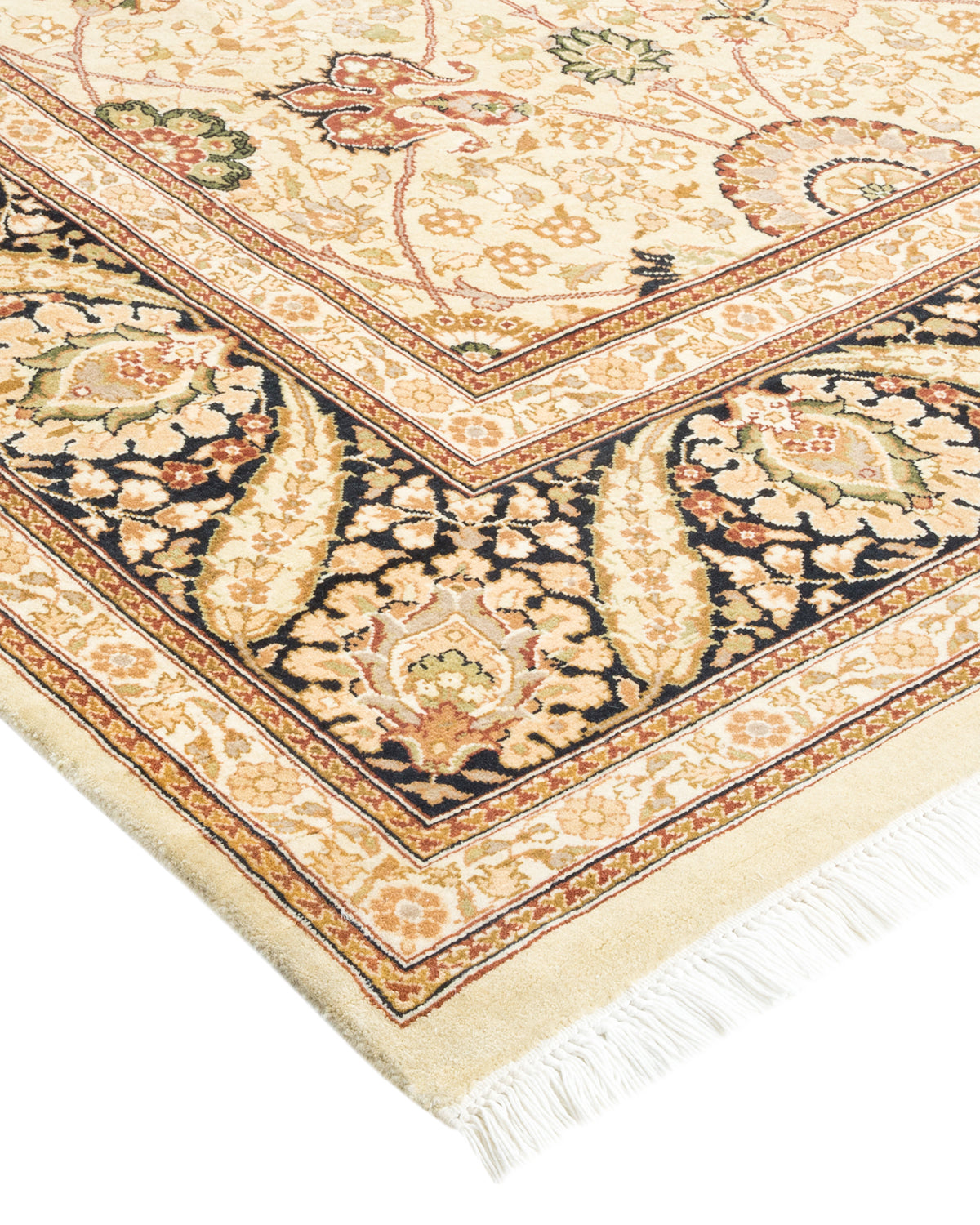 Mogul, One-of-a-Kind Hand-Knotted Area Rug - Beige, 6' 1" x 9' 5"