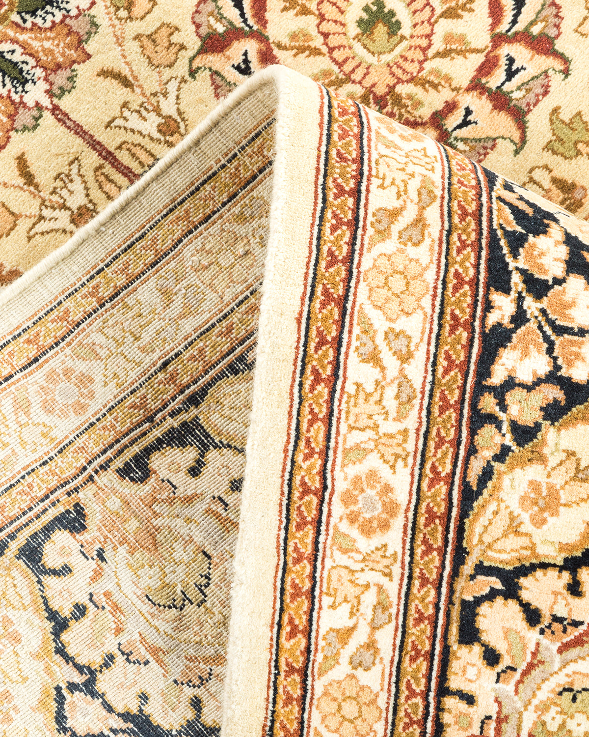 Mogul, One-of-a-Kind Hand-Knotted Area Rug - Beige, 6' 1" x 9' 5"