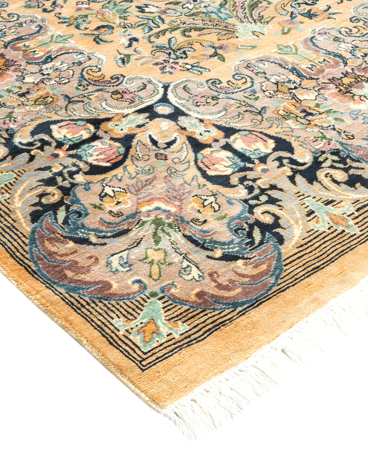 Mogul, One-of-a-Kind Hand-Knotted Area Rug - Yellow, 6' 1" x 9' 1"