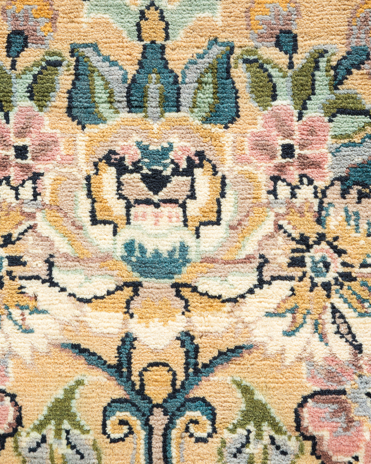 Mogul, One-of-a-Kind Hand-Knotted Area Rug - Yellow, 6' 1" x 9' 1"