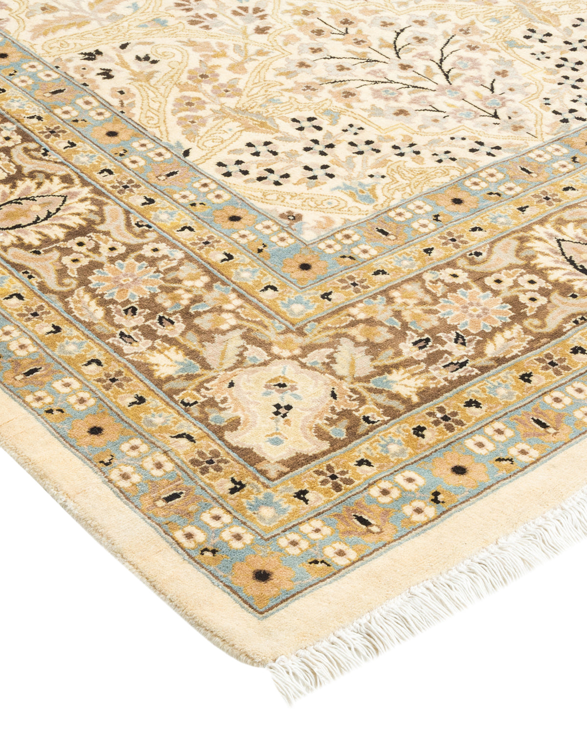 Mogul, One-of-a-Kind Hand-Knotted Area Rug - Ivory, 6' 3" x 9' 1"