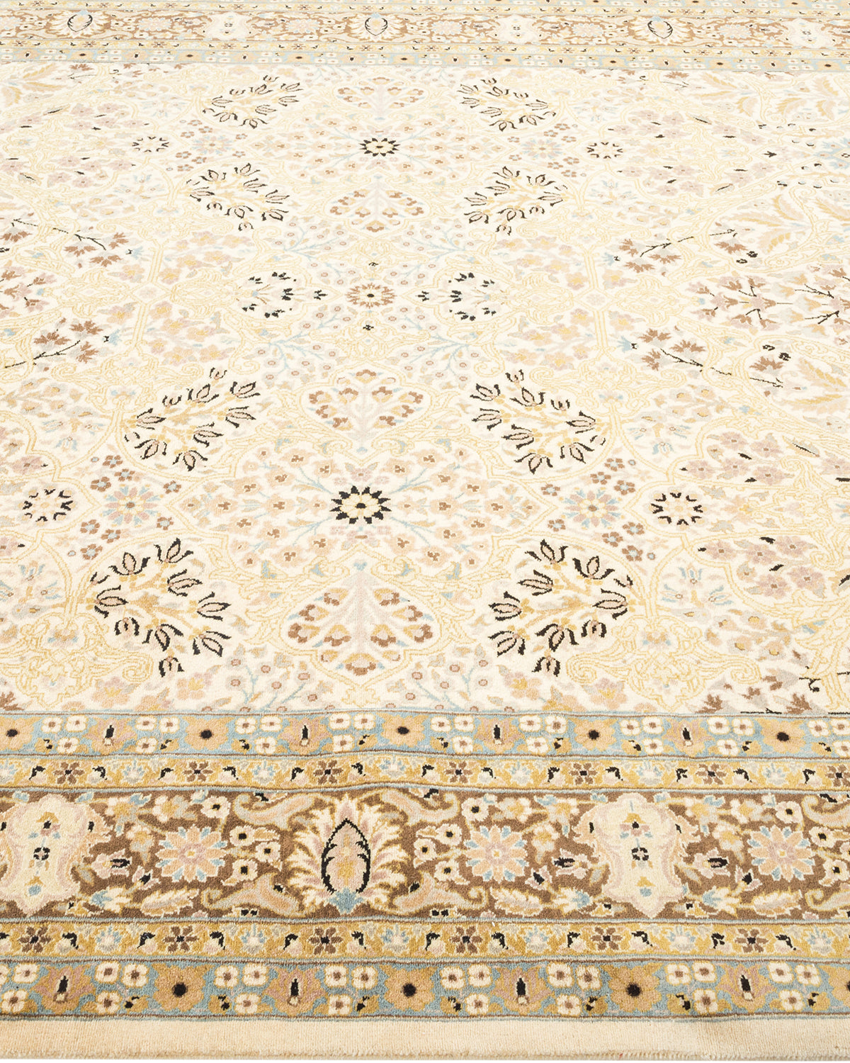 Mogul, One-of-a-Kind Hand-Knotted Area Rug - Ivory, 6' 3" x 9' 1"