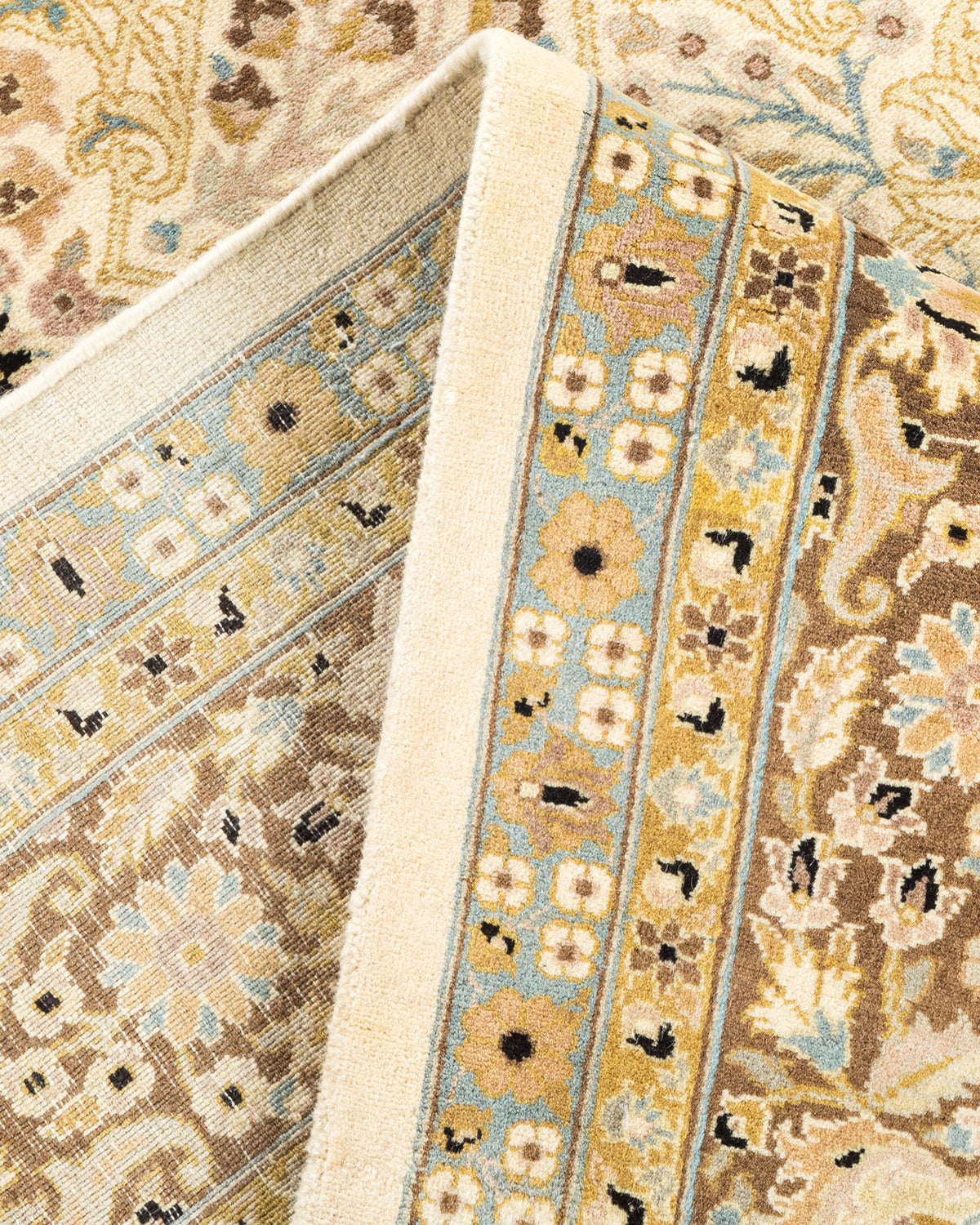 Mogul, One-of-a-Kind Hand-Knotted Area Rug - Ivory, 6' 3" x 9' 1"