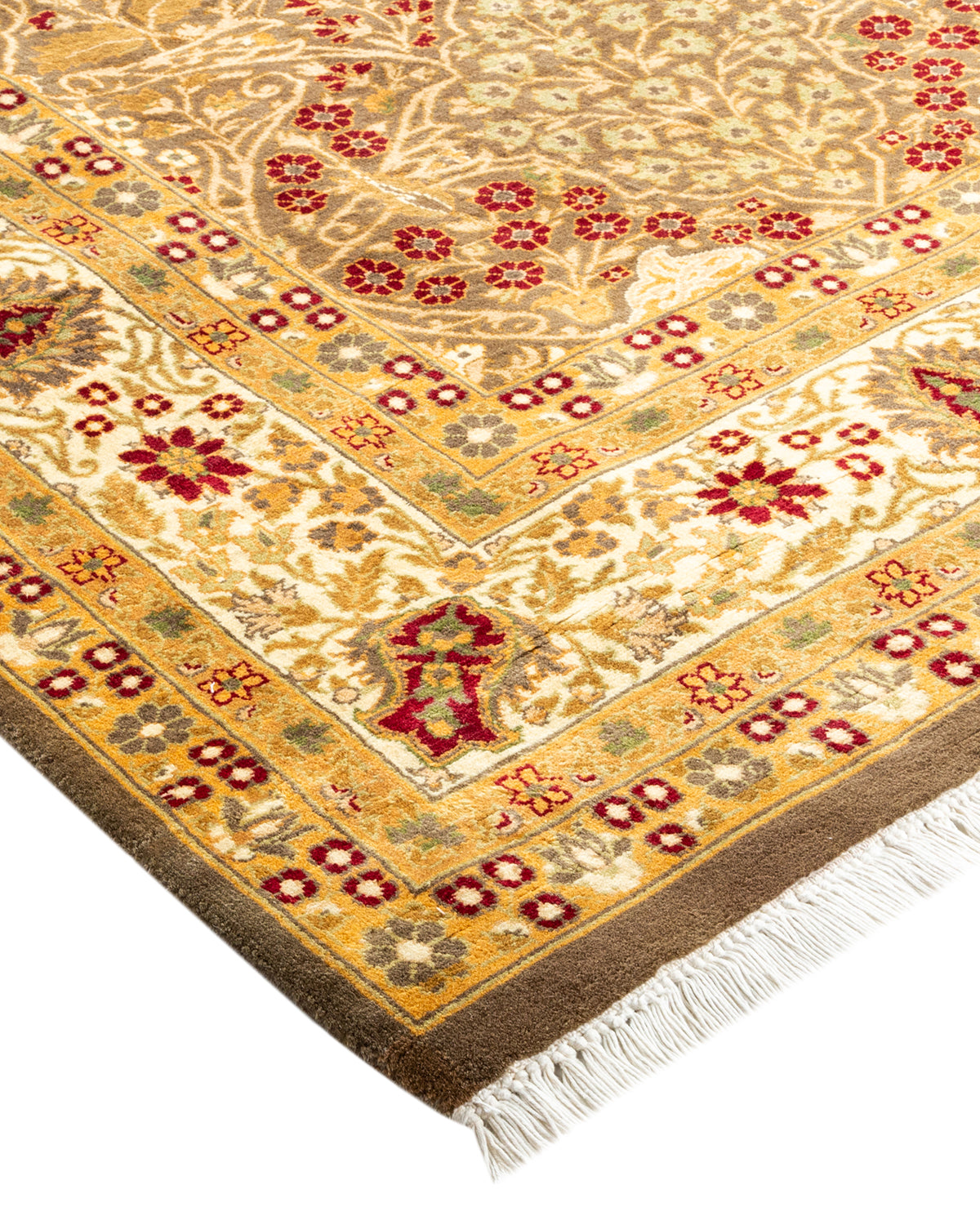 Mogul, One-of-a-Kind Hand-Knotted Area Rug - Brown, 6' 0" x 9' 5"