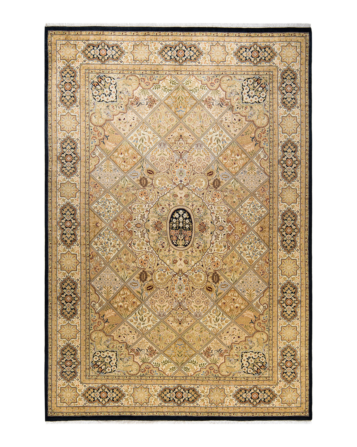 Mogul, One-of-a-Kind Hand-Knotted Area Rug - Brown, 6' 8" x 9' 9"
