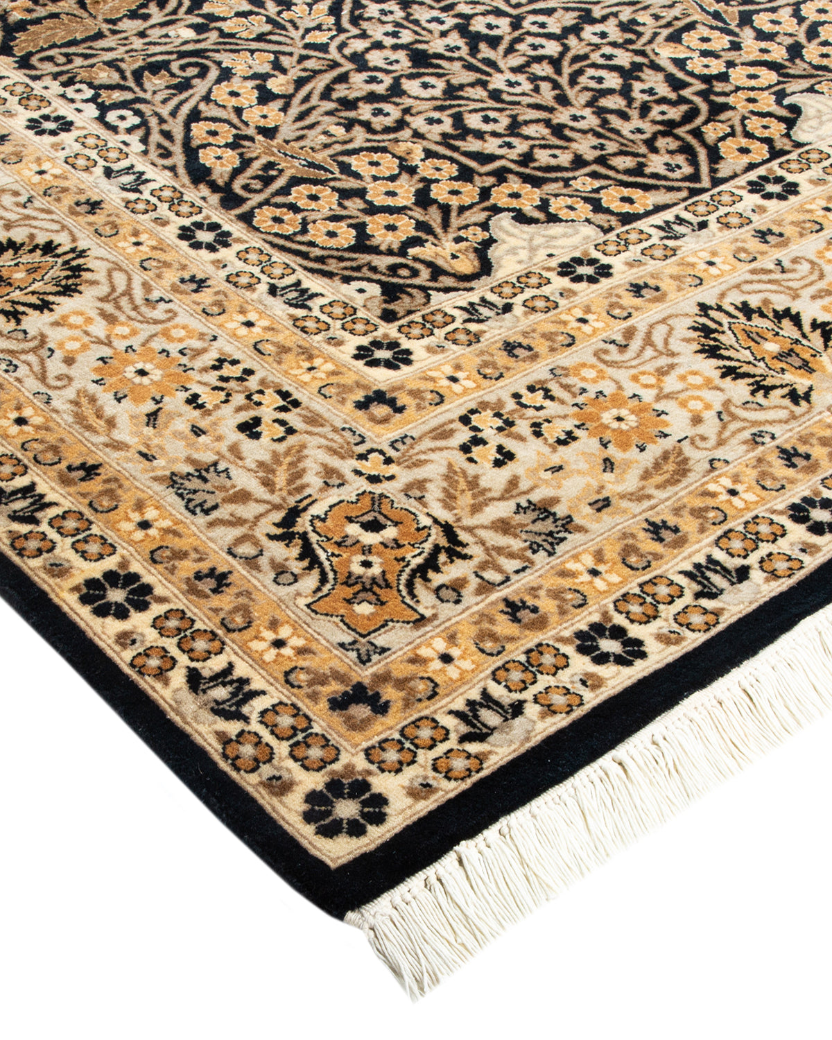 Mogul, One-of-a-Kind Hand-Knotted Area Rug - Black, 6' 0" x 9' 6"