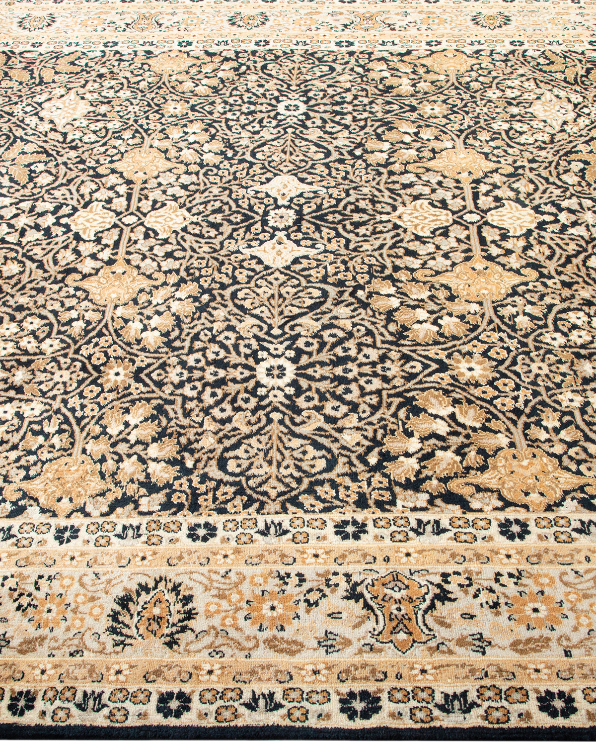 Mogul, One-of-a-Kind Hand-Knotted Area Rug - Black, 6' 0" x 9' 6"