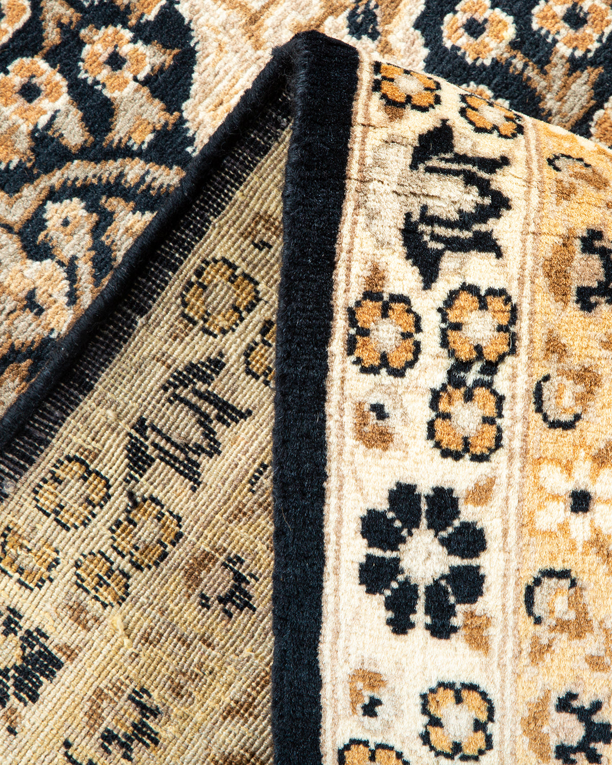 Mogul, One-of-a-Kind Hand-Knotted Area Rug - Black, 6' 0" x 9' 6"
