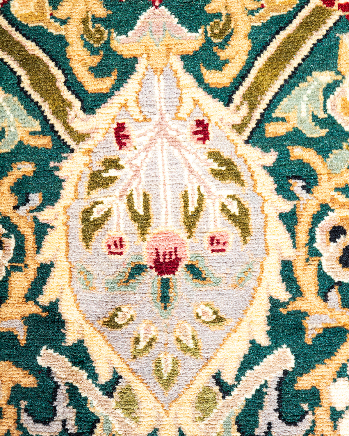 Mogul, One-of-a-Kind Hand-Knotted Area Rug - Green, 5' 10" x 9' 1"