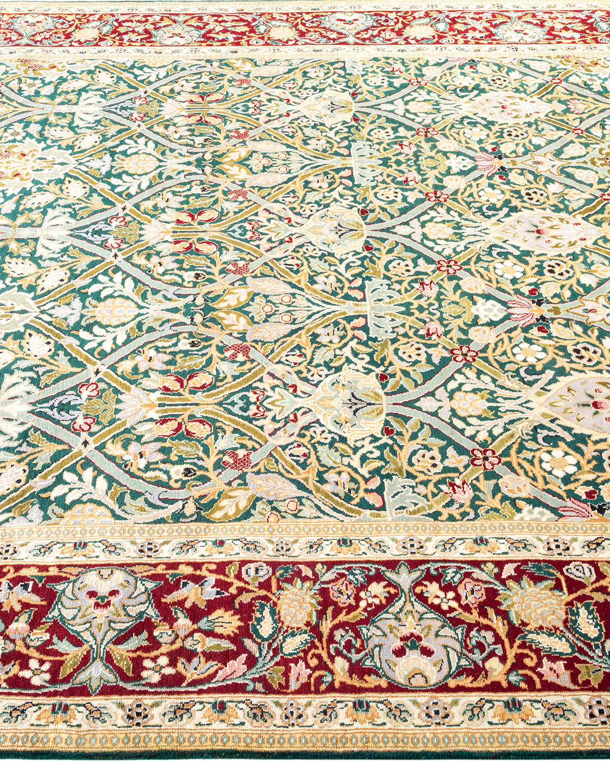 Mogul, One-of-a-Kind Hand-Knotted Area Rug - Green, 5' 10" x 9' 1"
