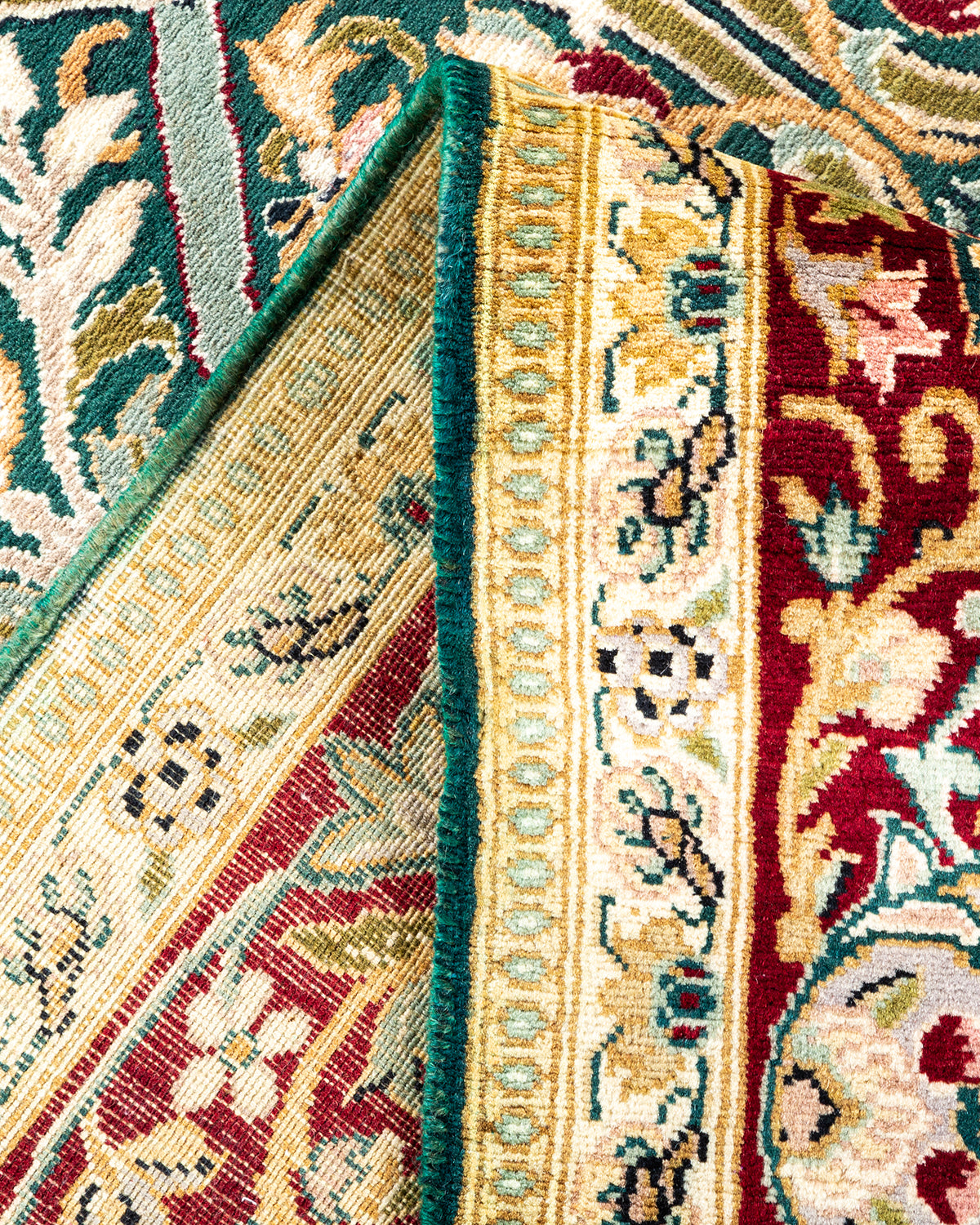 Mogul, One-of-a-Kind Hand-Knotted Area Rug - Green, 5' 10" x 9' 1"